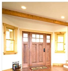 Лестничные перила из дерева - модель 4