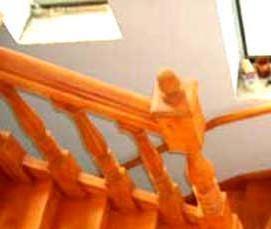 Лестничный марш деревянный - модель 3