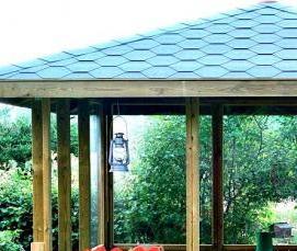 Летние беседки для дачи из дерева - тип 4