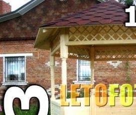 Летние беседки для дачи из дерева - тип 2