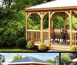 Летние беседки для дачи - вариант 4