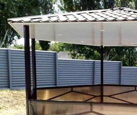 Летние беседки металлические - вариант 2