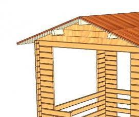 Летние беседки навесы - тип 1