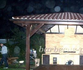 Летние беседки с барбекю - тип 3