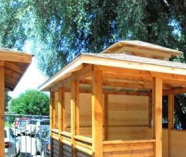 Летняя беседка шатер - модель 4