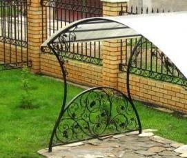 Летняя беседка железная - тип 3