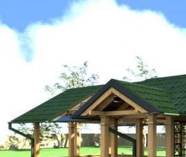 Летняя дачная беседка - вариант 3