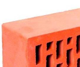 Лицевой пустотелый кирпич красный - тип 1