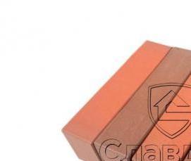 Лицевой пустотелый кирпич красный - тип 3