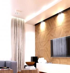 Листовые панели для комнаты - вариант 1