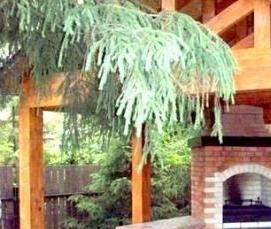 Маленькая беседка с мангалом - модель 3