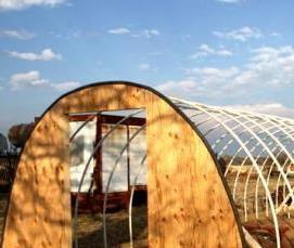 Маленькая теплица из труб пвх - модель 3