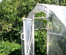 Маленькая теплица из труб пвх - модель 2