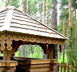 Малые архитектурные формы из бревна - модель 3