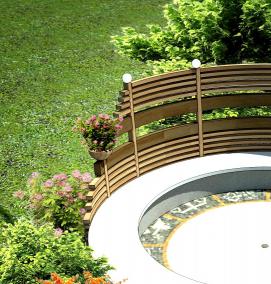 Малые архитектурные формы ограждения - вариант 4