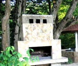 Мангальная беседка из металла - тип 2