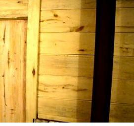 Матовая дверь в баню - вариант 1