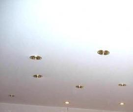 Матовые натяжные потолки - тип 4