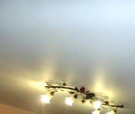 Матовый натяжной потолок круглый - модель 4