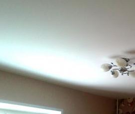 Матовый тканевый натяжной потолок - вариант 3