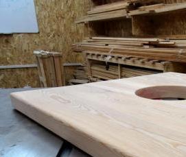 Мебельный щит из лиственных пород - тип 1