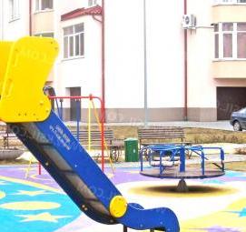 Металлическая горка для детской площадки - тип 1