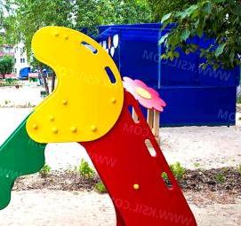 Металлическая горка для детской площадки - тип 4