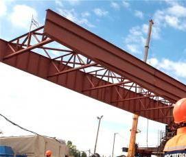 Металлические балки пролетного строения - вариант 1