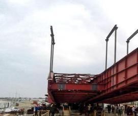 Металлические балки пролетного строения - вариант 4