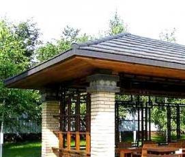 Металлические беседки для дачи - тип 3