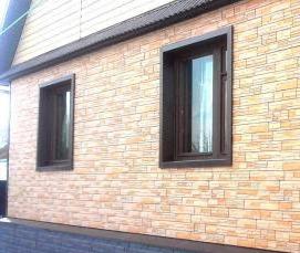 Металлические фасадные панели под кирпич - тип 1