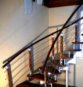 Металлические лестницы на заказ - тип 4