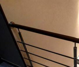 Металлические перила с деревянным поручнем - тип 3