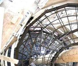 Металлические полукруглые лестницы - вариант 3