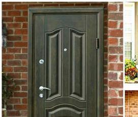 Металлические стеклянные входные двери - тип 4