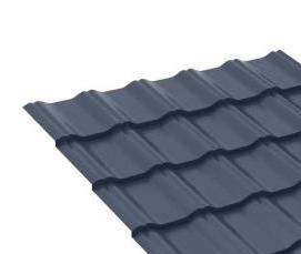 Металлочерепица серый графит - вариант 4