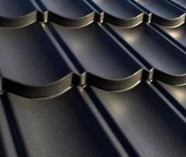 Металлочерепица серый графит - вариант 2