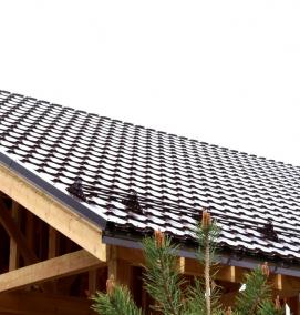 Металлочерепица шоколад - модель 4