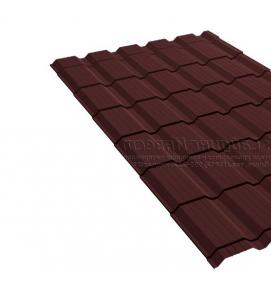 Металлочерепица шоколад - модель 2