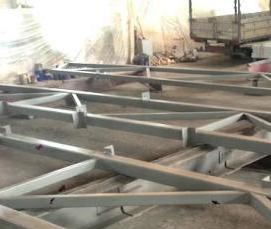 Металлоконструкции фермы из профильной трубы - вариант 3