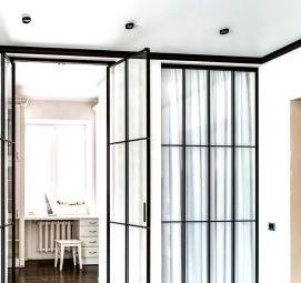 Межкомнатная перегородка из брусков - модель 1