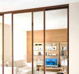 Межкомнатная перегородка из брусков - модель 3