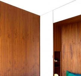 Межкомнатная перегородка из брусков - модель 2