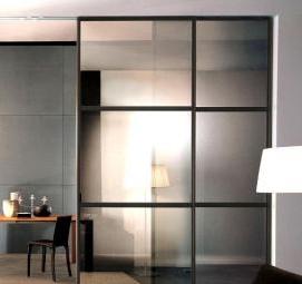 Межкомнатная перегородка раздвижная для квартиры - тип 3