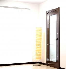 Межкомнатные двери черные венге - вариант 1