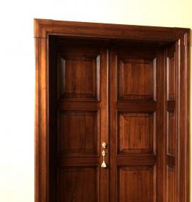 Межкомнатные двери цвет красное дерево - модель 1