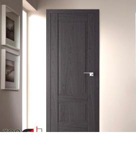 Межкомнатные двери с черным стеклом - вариант 1