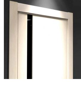 Межкомнатные двери с черным стеклом - вариант 4