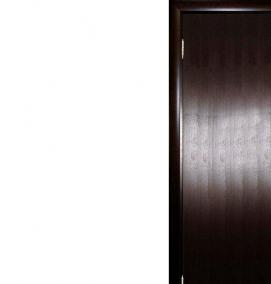 Межкомнатные двери венге с черным стеклом - вариант 4