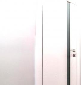 Межкомнатные двери венге с черным стеклом - вариант 2